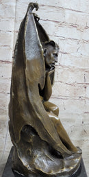 Bronze Marble Lucifer Demon Fallen Angel Satan Cross