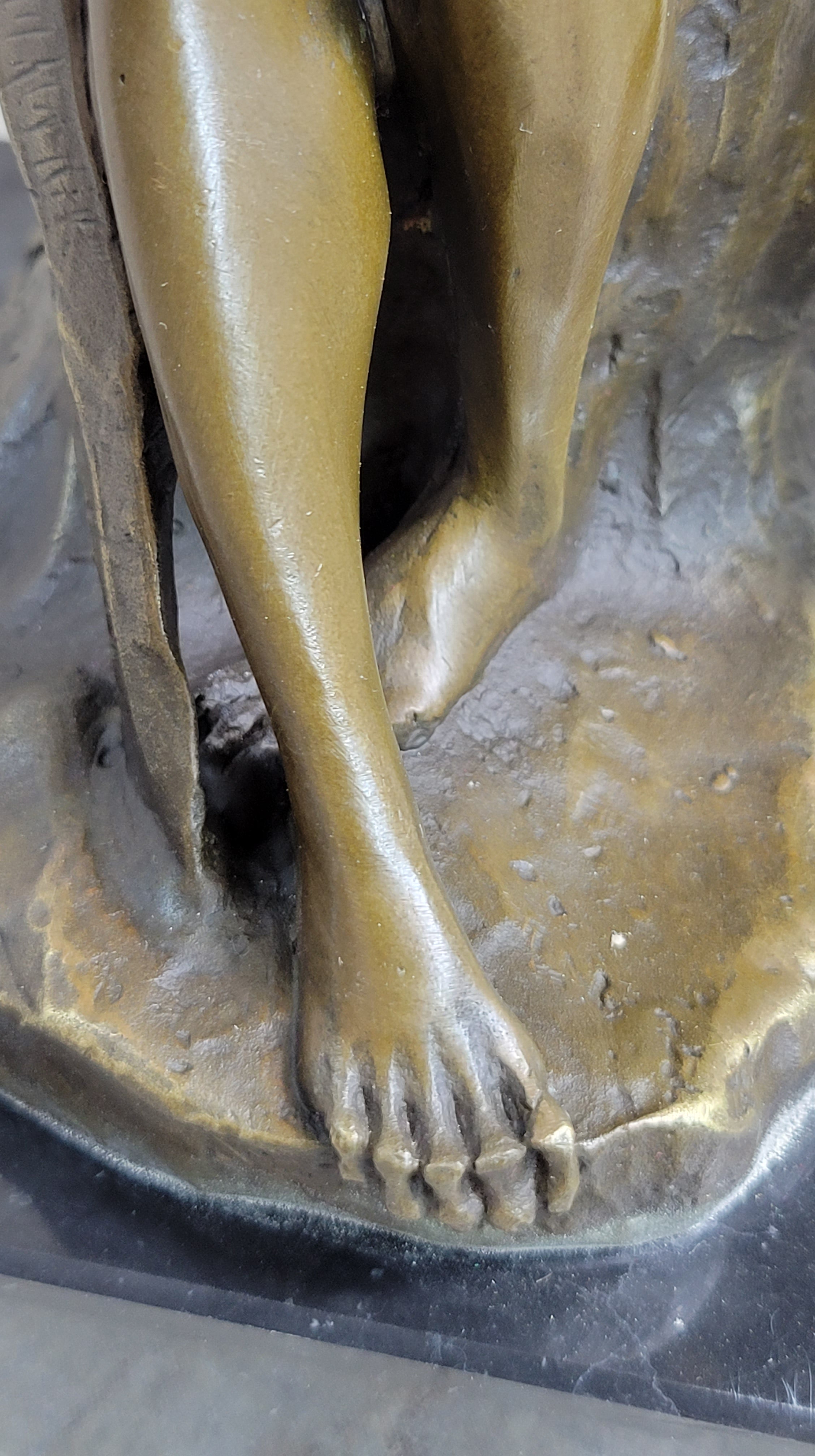 Bronze Marble Lucifer Demon Fallen Angel Satan Cross