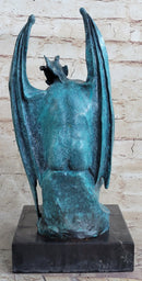 Patina Devil Satyr Diablo Dark Angel Bronze Sculpture by Milo