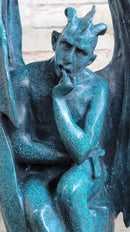 Patina Devil Satyr Diablo Dark Angel Bronze Sculpture by Milo
