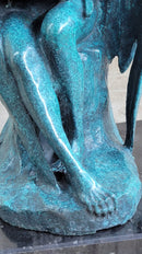 Patina Devil Satyr Diablo Dark Angel Bronze Sculpture by Milo