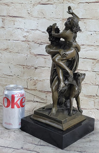 Bronze Sculpture Hades Abduction of Persephone Grab Nude Marble Figure
