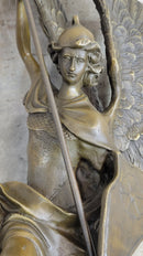 Signed Saint George Killing Dragon Bronze Sculpture