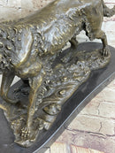 Labrador Retriever with Bird Duck in Mouth Bronze Sculpture