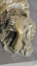 Erotic Art Bronze Figure Sculpture Crawling Girl on Knees 7" x 15"