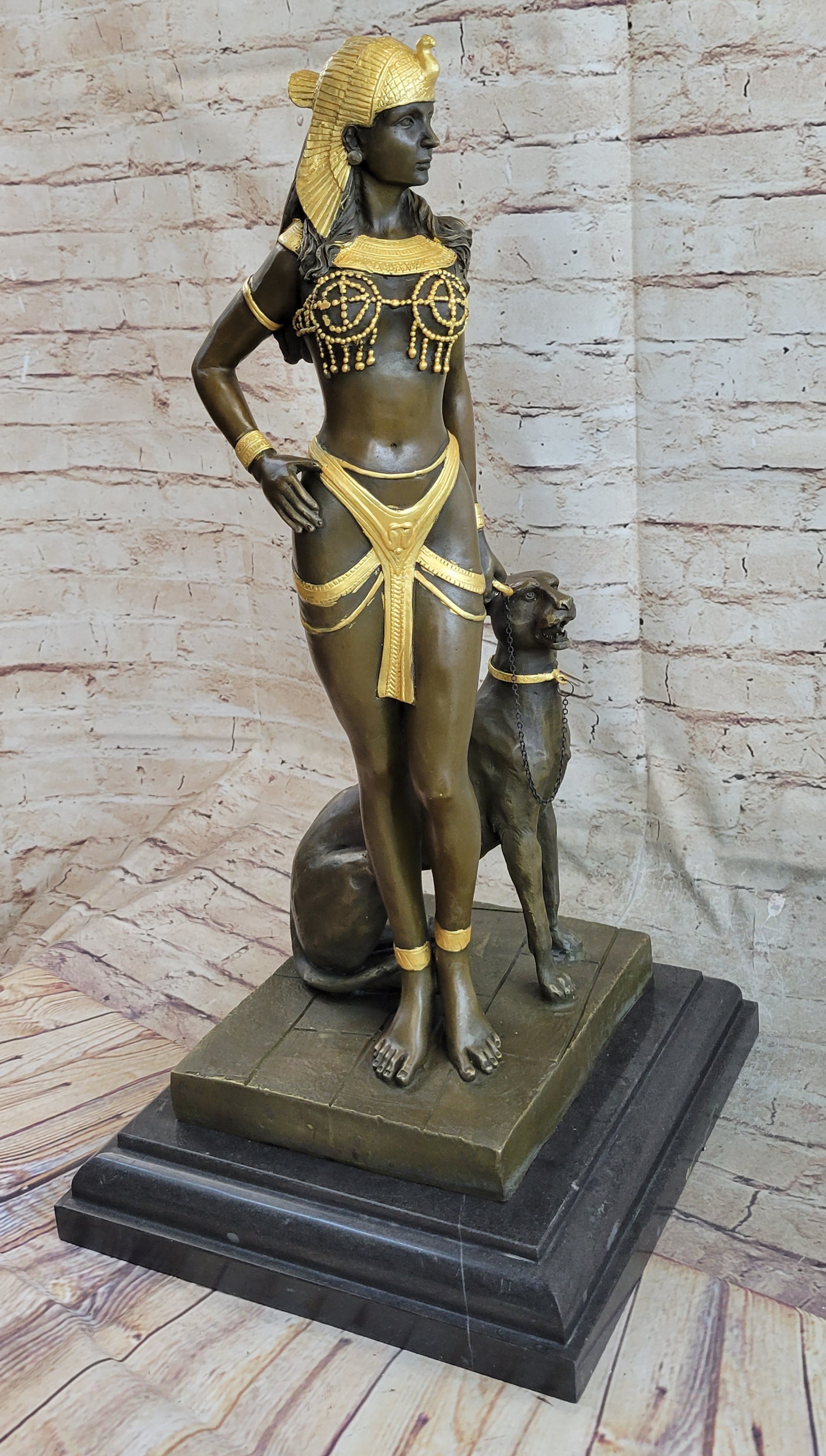 Signed Original Massive Artwork by Cesaro Egyptian Queen & Panther