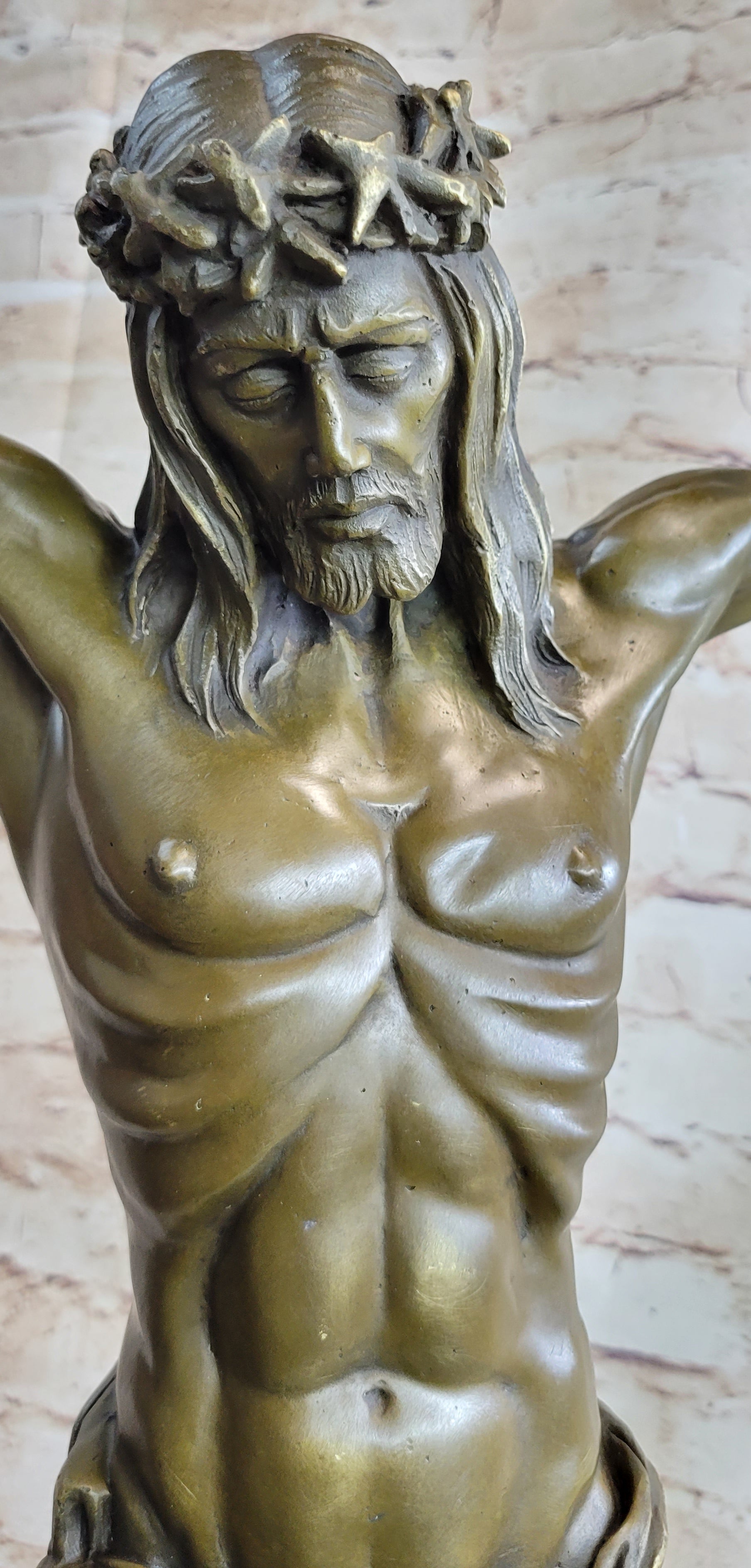 Jesus Christ on Crucifix Wall Mounted Hanging Cross Art