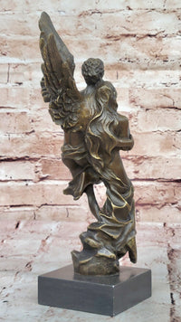 Bronze Angel Carrying Woman – Eros & Psyche