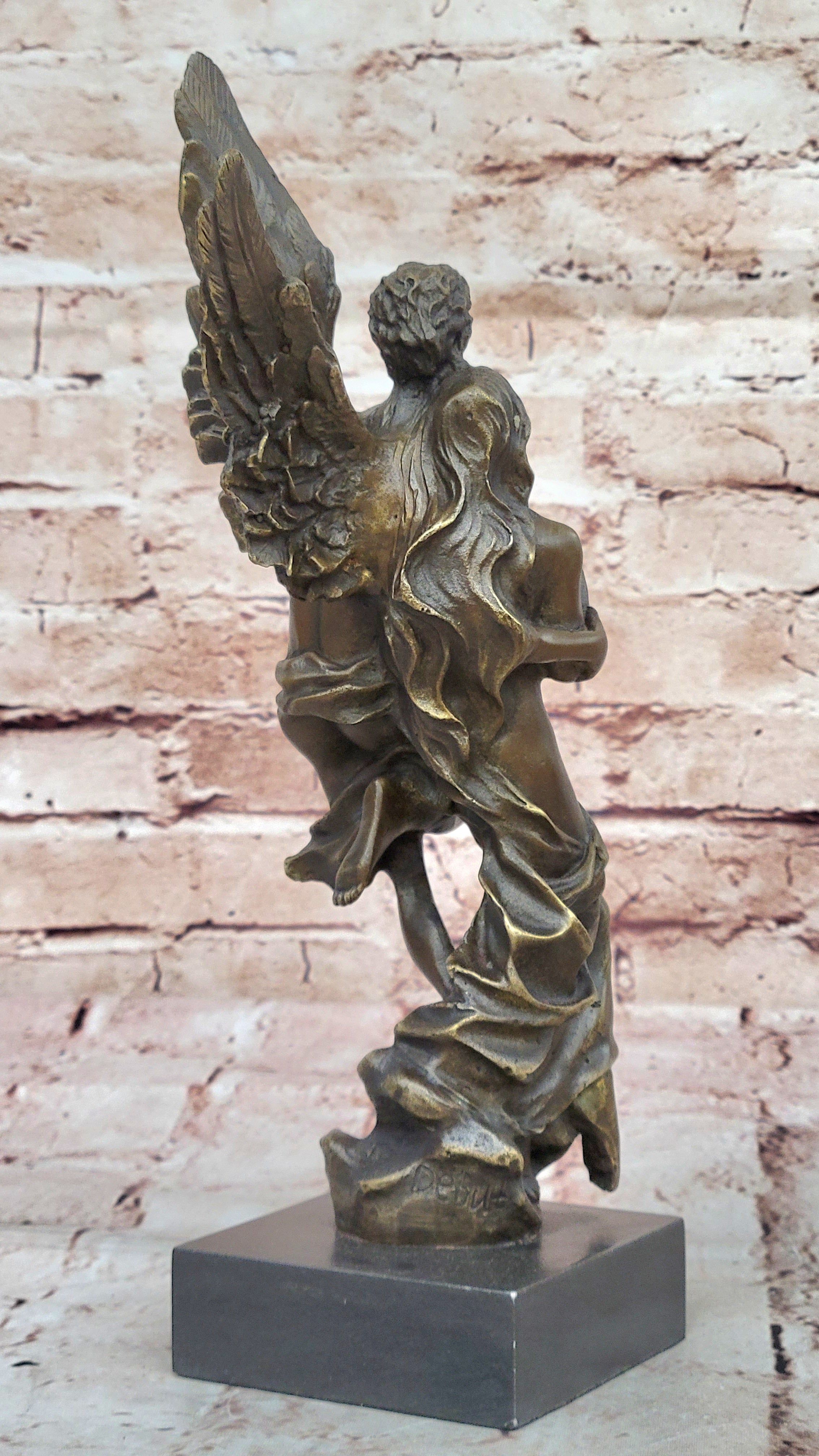Bronze Angel Carrying Woman – Eros & Psyche