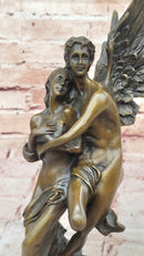 Bronze Angel Carrying Woman – Eros & Psyche