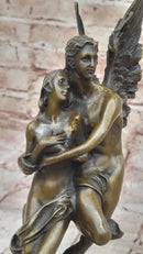 Bronze Angel Carrying Woman – Eros & Psyche