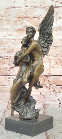 Bronze Angel Carrying Woman – Eros & Psyche