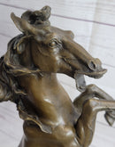 Hot Cast Bronze Rearing Stallion Horse Bronco Art Sculpture