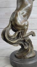 Hot Cast Bronze Rearing Stallion Horse Bronco Art Sculpture