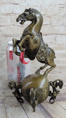 Chinese Tang Horse Lost Wax Bronze Sculpture by Milo