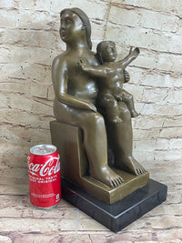 Fernando Botero Mother and Child Bronze Sculpture