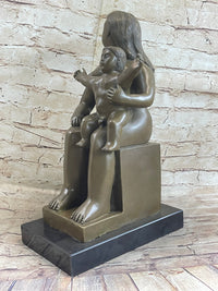 Fernando Botero Mother and Child Bronze Sculpture