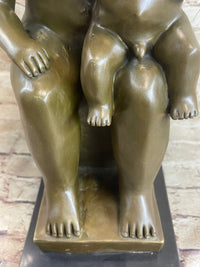 Fernando Botero Mother and Child Bronze Sculpture