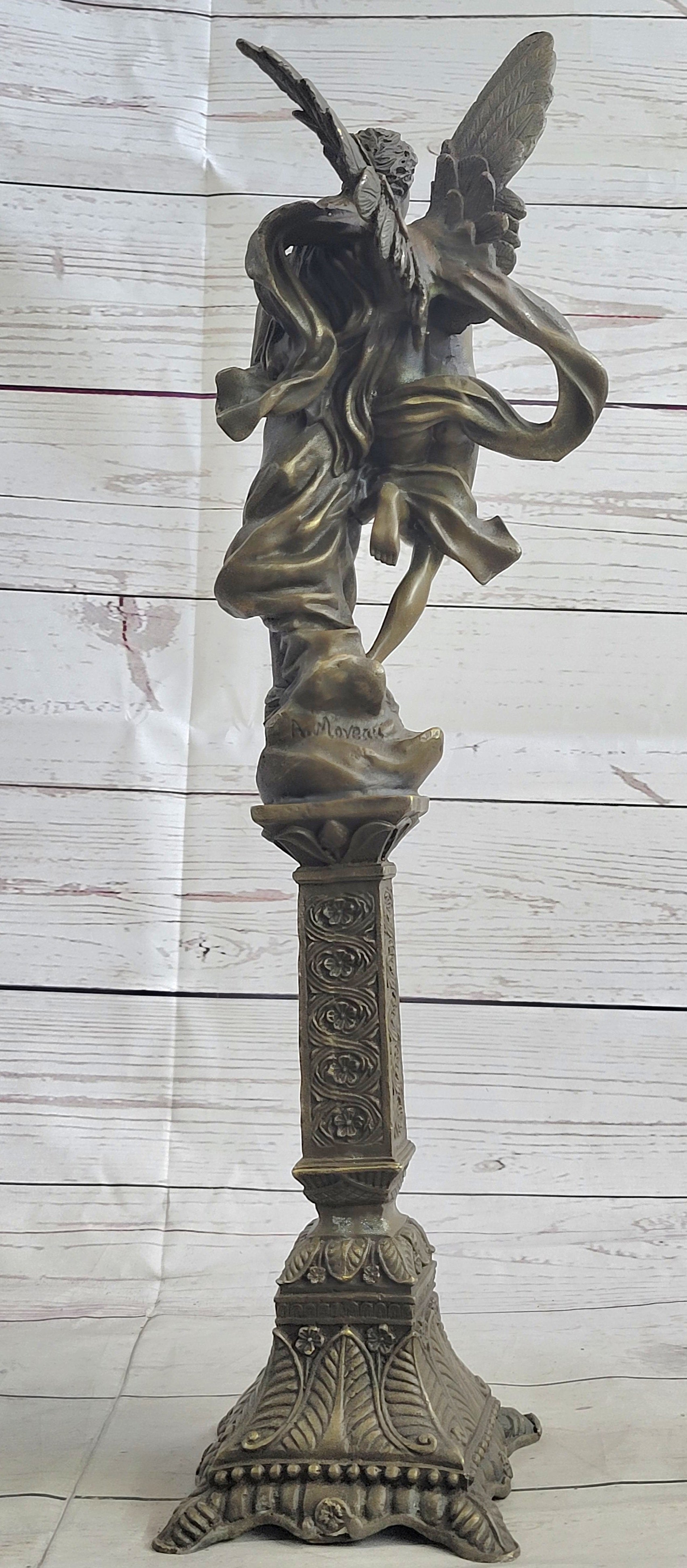 Bronze Sculpture Eros & Psyche Art Nouveau Romance