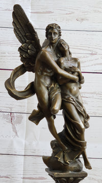 Bronze Sculpture Eros & Psyche Art Nouveau Romance