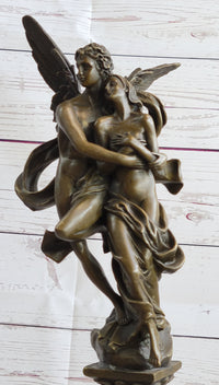 Bronze Sculpture Eros & Psyche Art Nouveau Romance