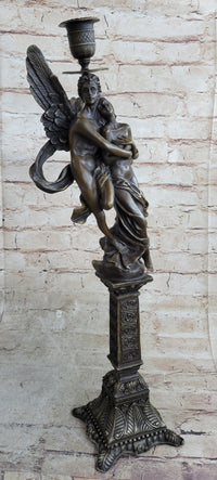 Bronze Marble Cupid Psyche Eros Aphrodite Venus Winged Lovers