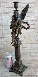Solid Bronze Sculpture Angel 'Psyche and Eros' Cupid