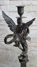 Solid Bronze Sculpture Angel 'Psyche and Eros' Cupid