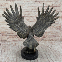 Bronze Metal Eagle Sculpture 26" x 31"