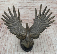 Bronze Metal Eagle Sculpture 26" x 31"