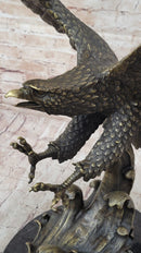 Bronze Metal Eagle Sculpture 26" x 31"