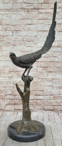 Milo Pheasant Bronze Sculpture on Marble Base