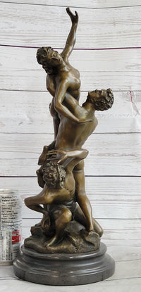 Abduction of the Sabine Women by Giambologna Nude Bronze Sculpture Statue Greek Mythology