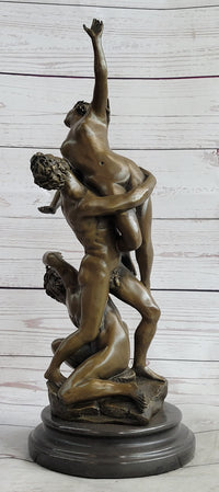 Abduction of the Sabine Women by Giambologna Nude Bronze Sculpture Statue Greek Mythology