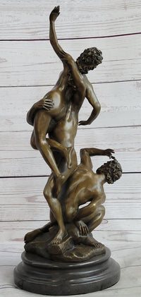 Abduction of the Sabine Women by Giambologna Nude Bronze Sculpture Statue Greek Mythology