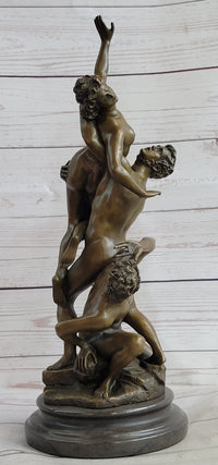 Abduction of the Sabine Women by Giambologna Nude Bronze Sculpture Statue Greek Mythology