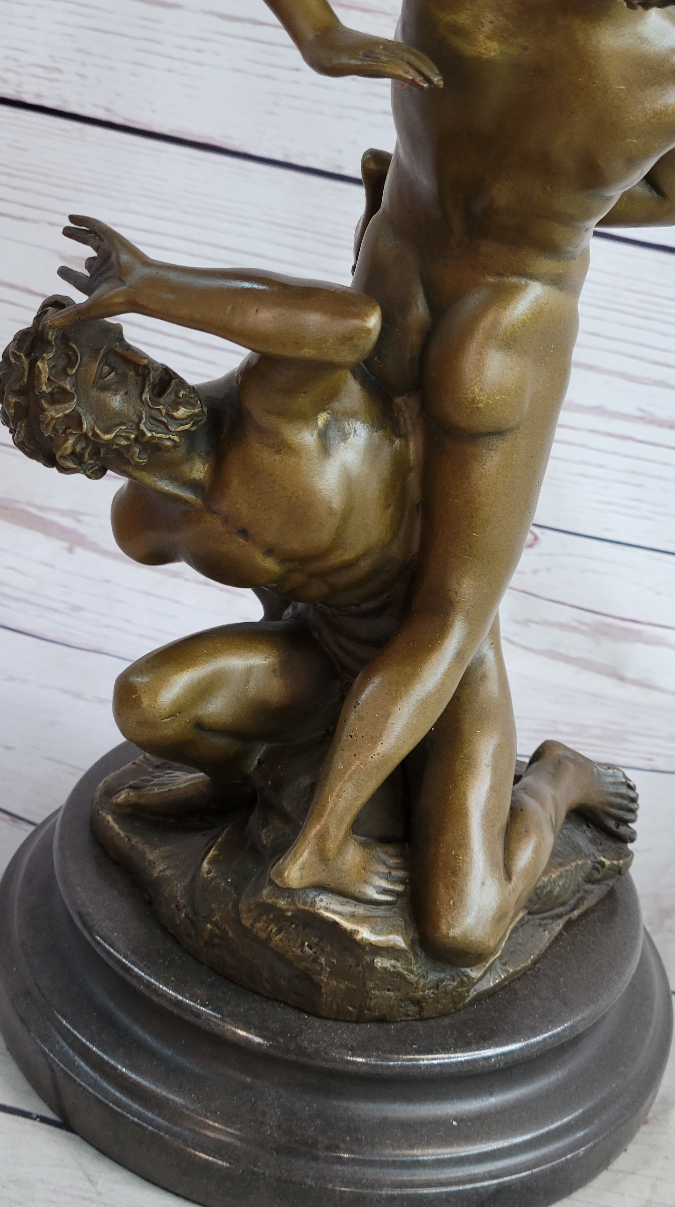 Abduction of the Sabine Women by Giambologna Nude Bronze Sculpture Statue Greek Mythology