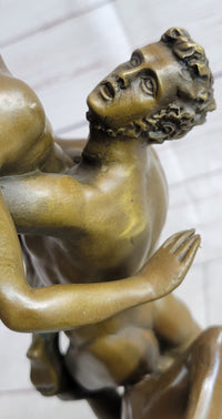 Abduction of the Sabine Women by Giambologna Nude Bronze Sculpture Statue Greek Mythology