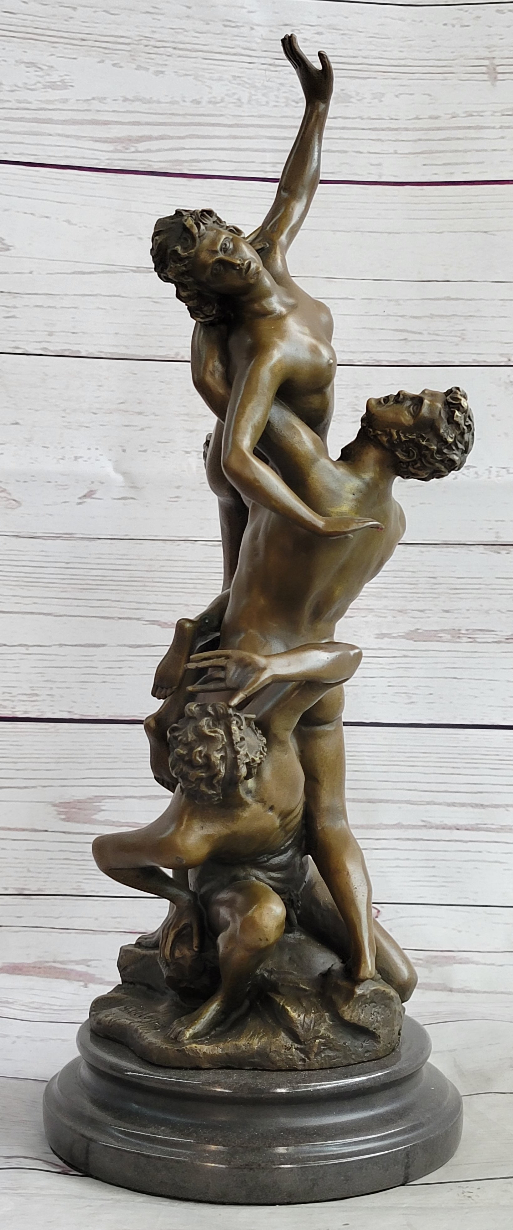 Abduction of the Sabine Women by Giambologna Nude Bronze Sculpture Statue Greek Mythology