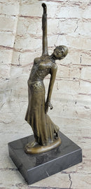 Demetre Chiparus Bronze Russian Dancer Art Deco on Marble Base