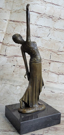 Demetre Chiparus Bronze Russian Dancer Art Deco on Marble Base