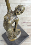 Demetre Chiparus Bronze Russian Dancer Art Deco on Marble Base