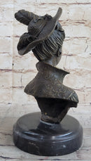 Elegant Girl with Dress Hat Bronze Sculpture Art Deco