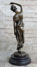 CLEARANCE SALE Country Girl with Natural Beauty Bronze Art Deco Statue Sculpture