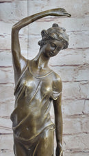 CLEARANCE SALE Country Girl with Natural Beauty Bronze Art Deco Statue Sculpture