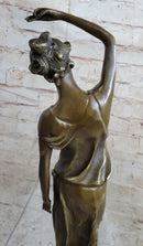 CLEARANCE SALE Country Girl with Natural Beauty Bronze Art Deco Statue Sculpture