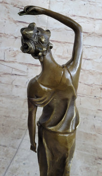 CLEARANCE SALE Country Girl with Natural Beauty Bronze Art Deco Statue Sculpture