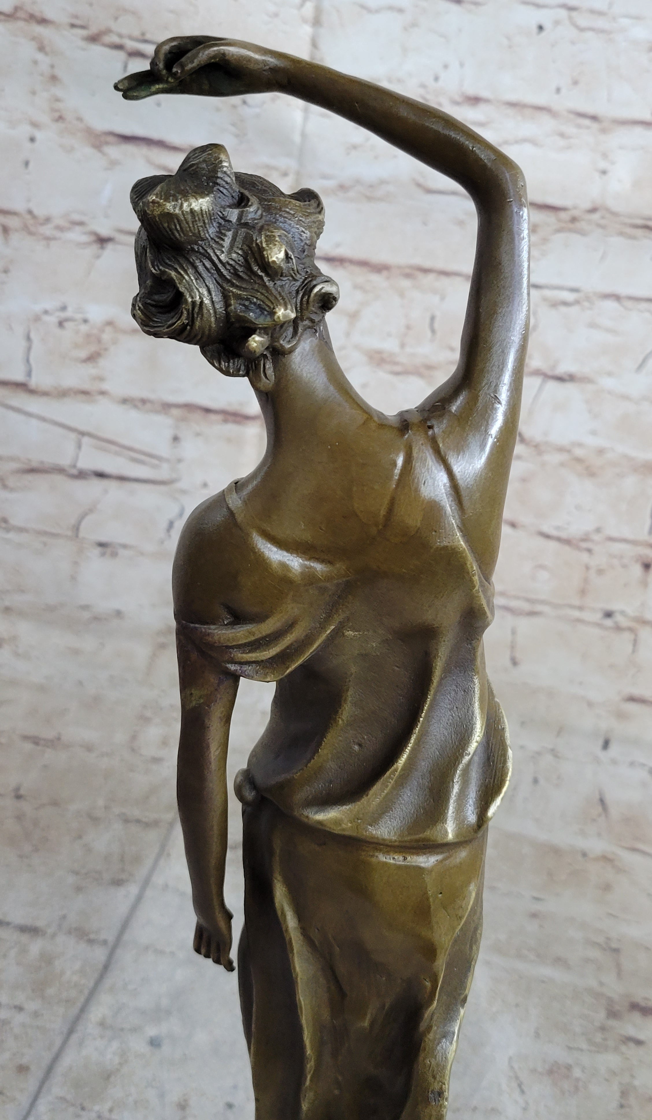 CLEARANCE SALE Country Girl with Natural Beauty Bronze Art Deco Statue Sculpture