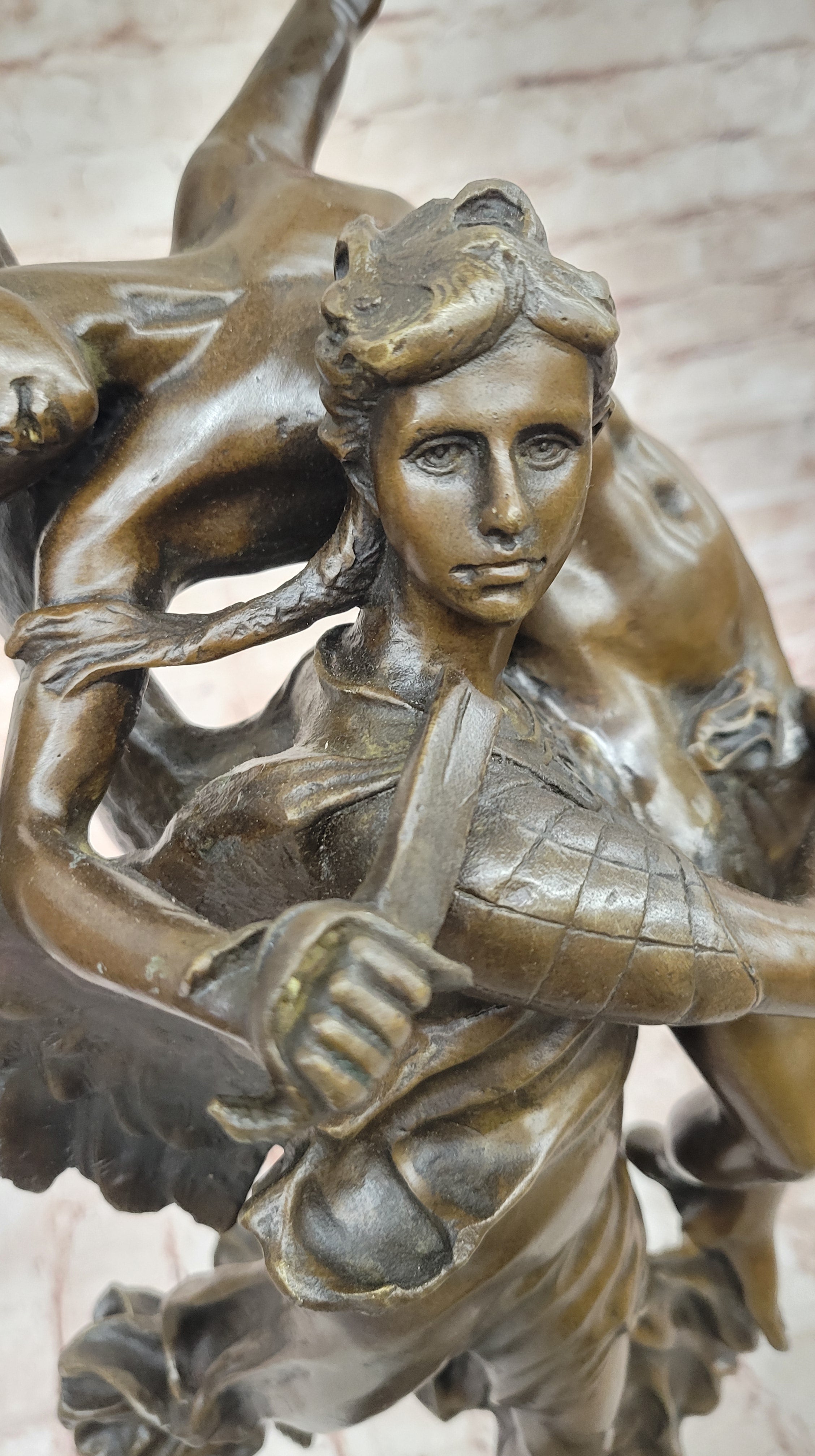 Gloria Victis Bronze Sculpture by Antonin Mercié