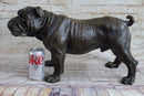 Signed Extra Large English Bulldog Bronze Sculpture